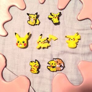 Pikachu shoe charm pack of 7
